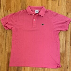 Lacoste Men's Vibrant Pink Polo Shirt